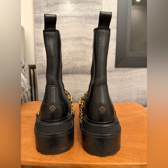 Sandro Leather chain link Chelsea boot - Picture 3 of 6